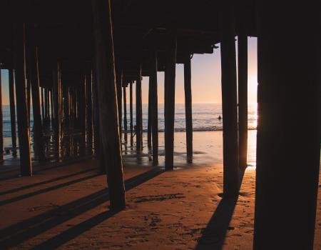 Under the San Clemente Pier